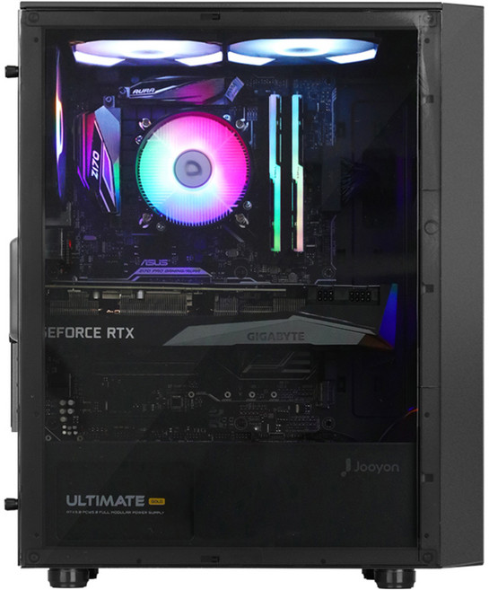 주연테크 2024 카운터 D4 코어i5 인텔 12세대 지포스 RTX 4060 Ti, 블랙, D424F46T-B, 512GB, 16GB, Free DOS