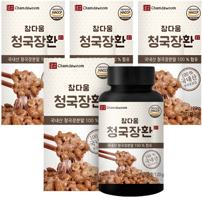 참다움 청국장환, 120g, 4개