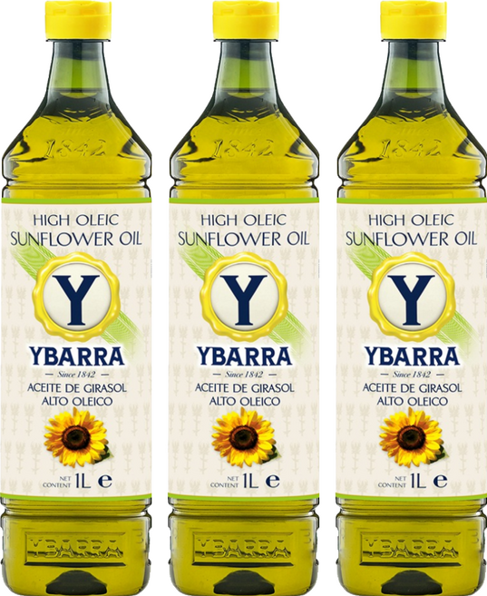 YBARRA 小清新高油酸葵花油, 3個, 1L
