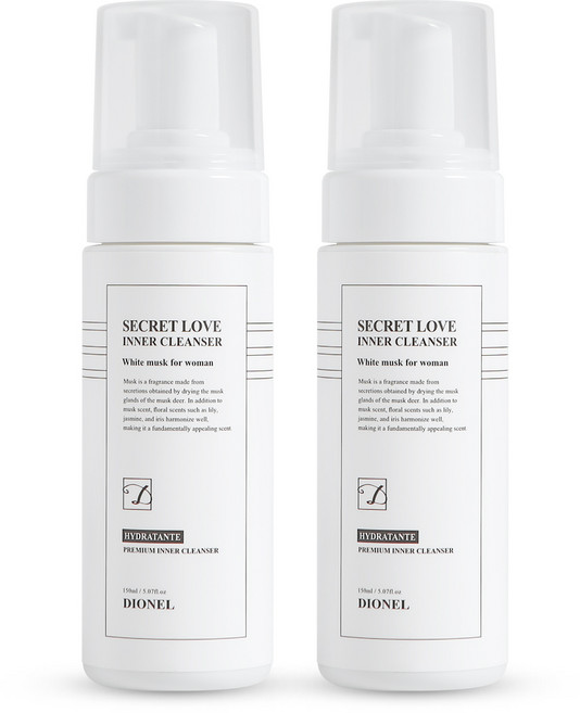 女性私密清潔慕斯, 2瓶, 150ml