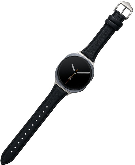 우먼스9999 갤럭시워치8 호환 모던가죽 스트랩 밴드, 느와르, 1개