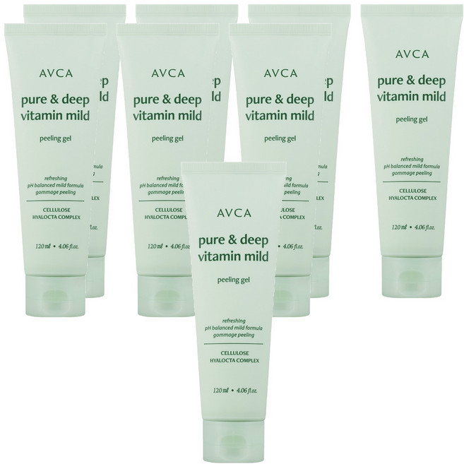 아브카 퓨어 앤 딥 비타민 저자극 약산성 필링 젤, 120ml, 8개