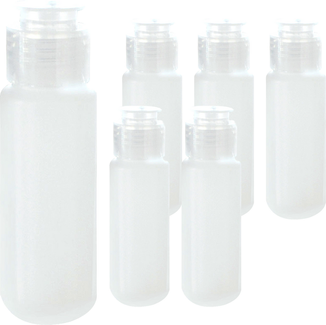 트래블버디 PE용기 50ml, 투명, 6개