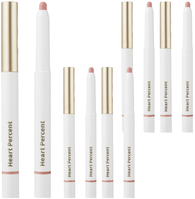 [비건뷰티] 하트퍼센트 도트 온 무드 립펜슬 0.8g, 06로즈베이지, 5개