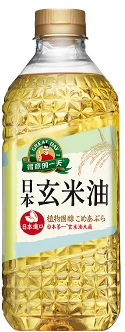得意的一天 日本玄米油 富含穀維素、維生素E 非基改米源 適用於各種高溫烹調, 2.4L, 1桶