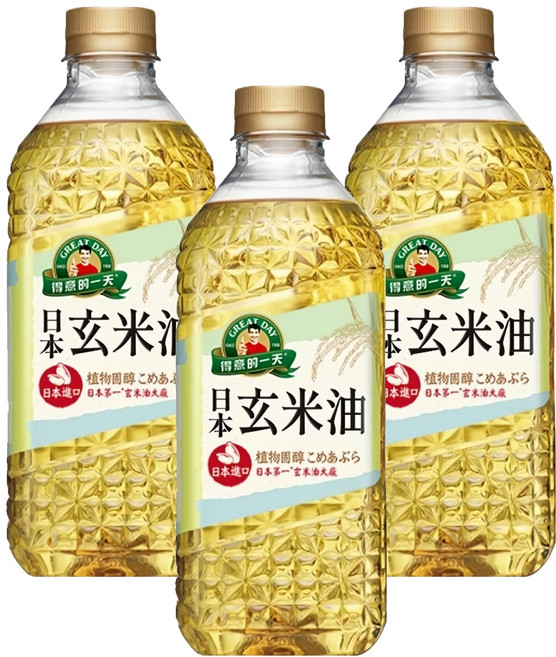 得意的一天 日本玄米油, 2.4L, 3桶