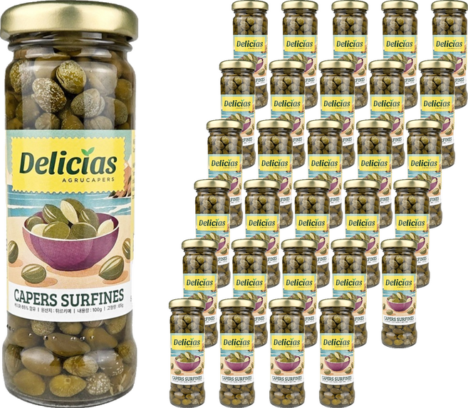델리시아스 케이퍼절임, 100g, 36개