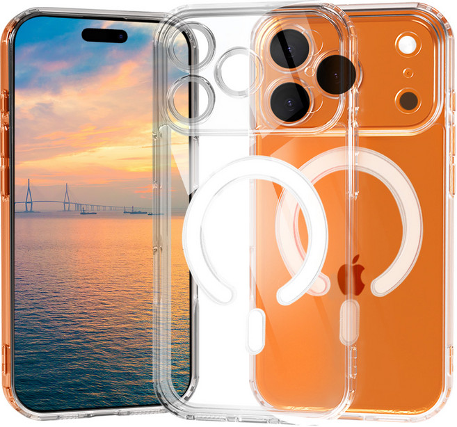 바우아토 핸제트 마그네틱 맥세이프 호환 변색 방지 휴대폰 케이스