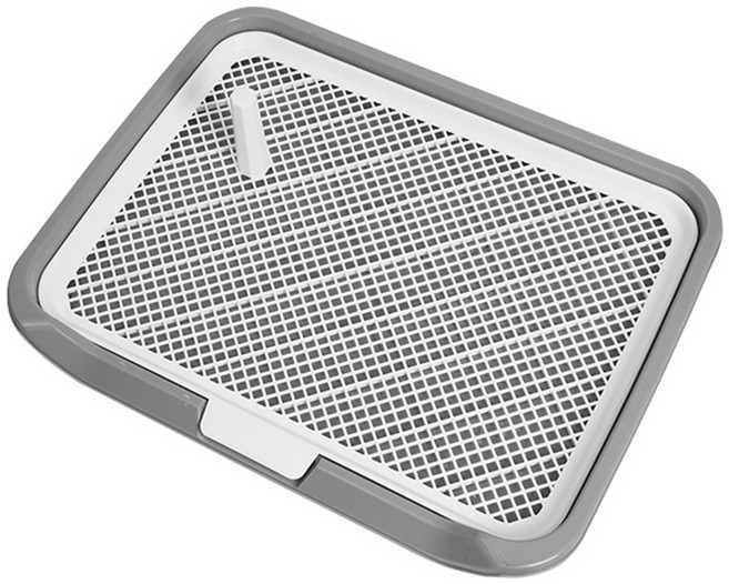 요기쏘 강아지 대형 기둥 배변판, 그레이, 1개