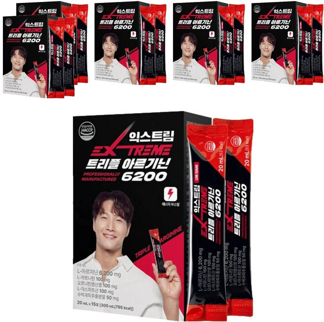 익스트림 트리플 아르기닌 6200mg, 300ml, 6개 - 쿠팡