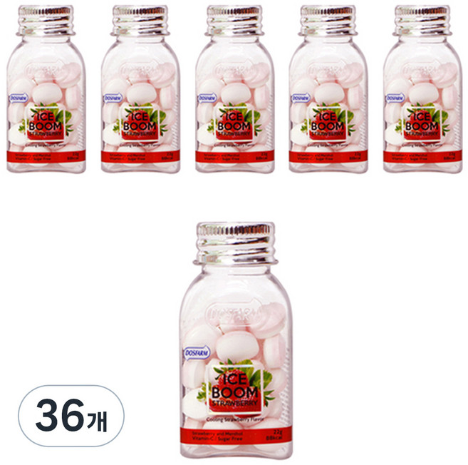 도스팜 아이스붐 딸기향 캔디, 22g, 36개