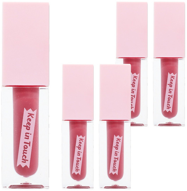 [비건뷰티] 키핀터치 젤리 립 플럼퍼 틴트, 파라다이스핑크, 5개