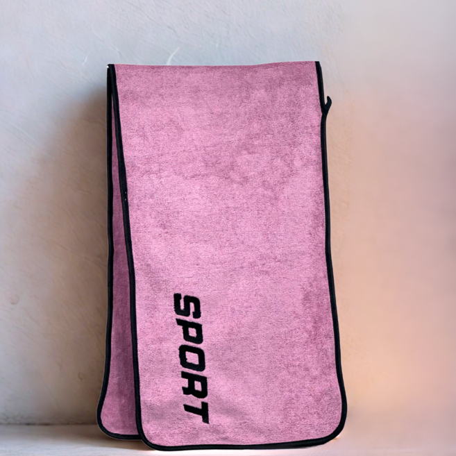 하우스핏 고급극세사 스포츠 타월 30 x 110 cm, 핑크, 1개