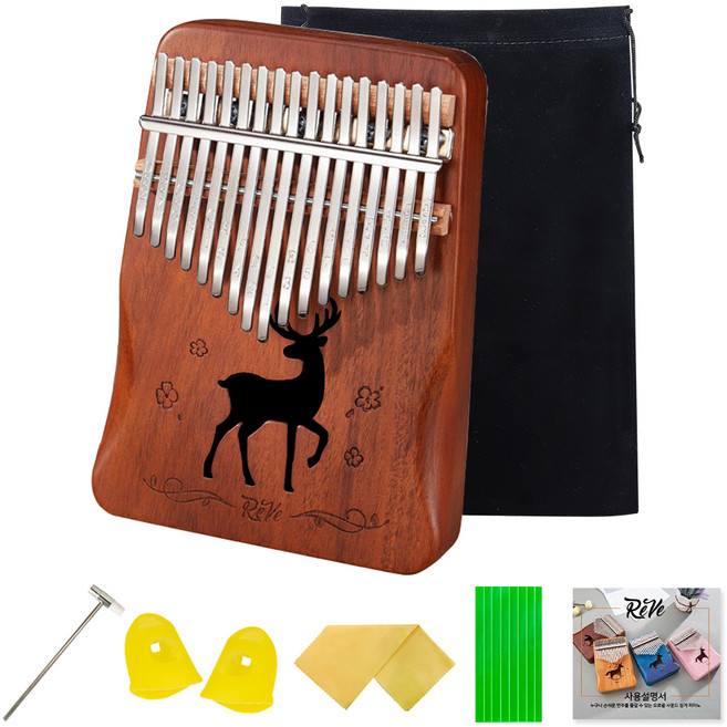 레브악기 어쿠스틱 코아 17음계 칼림바 RK14K, 1개