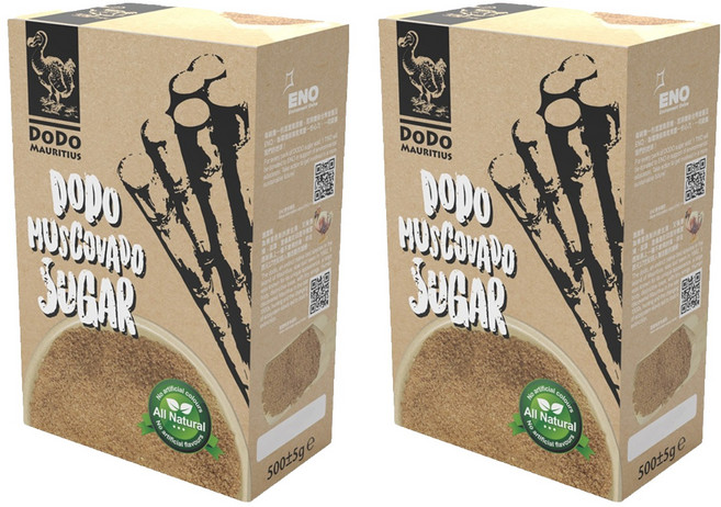 DODO 模里西斯細黑糖, 500g, 2盒