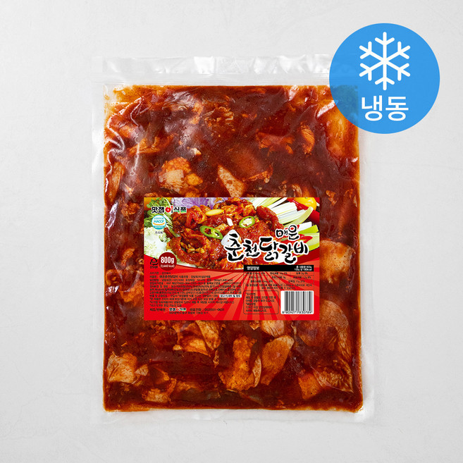 맛잽이식품 매운춘천닭갈비 (냉동), 800g, 1개
