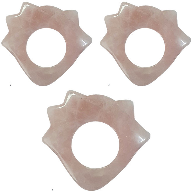 로즈쿼츠 괄사, 3개, 반지(BR6-7)