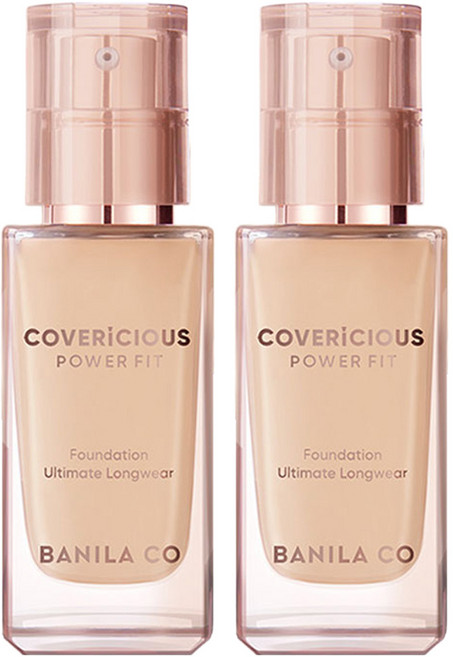 BANILA CO 芭妮蘭 全新Covericious強力貼合粉底液 30ml, 24 沙色, 2個