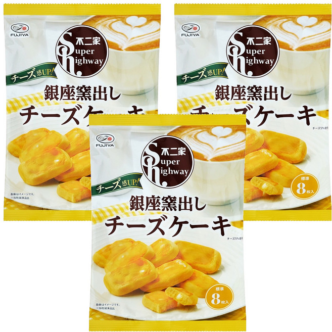 FUJIYA 不二家 銀座窯烤起司蛋糕, 3個, 84g