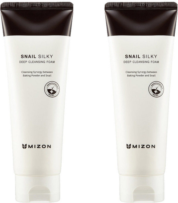 미즈온 스네일 실키 딥 클렌징 폼, 150ml, 2개