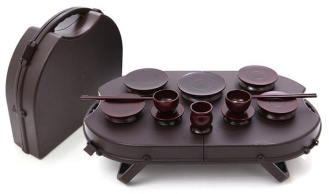 남원목기 문화재 원목 휴대용 성묘 제기 케이스 세트, 1세트