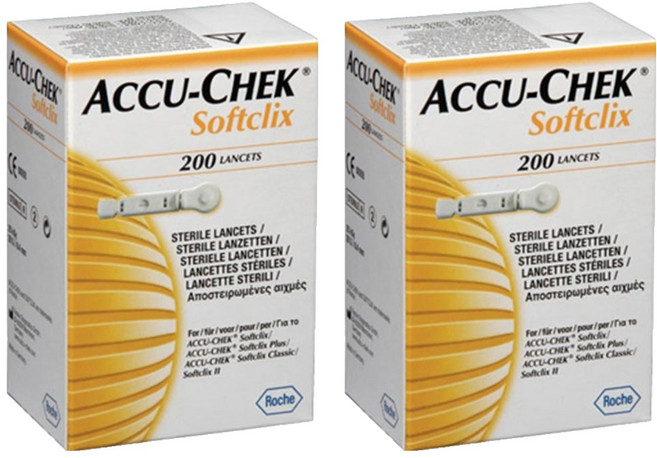 아큐첵 소프트클릭스 채혈침, 2개, 200개입