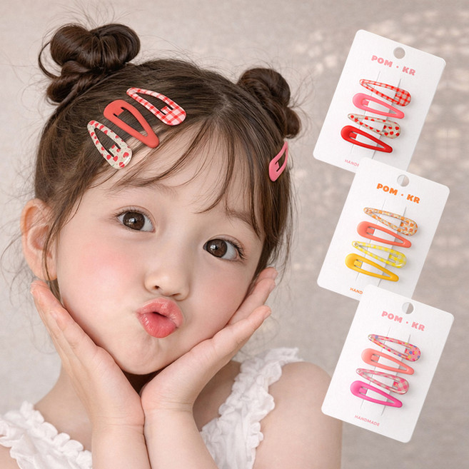 우주아이 후르츠 팝 똑딱 헤어핀 12종 세트