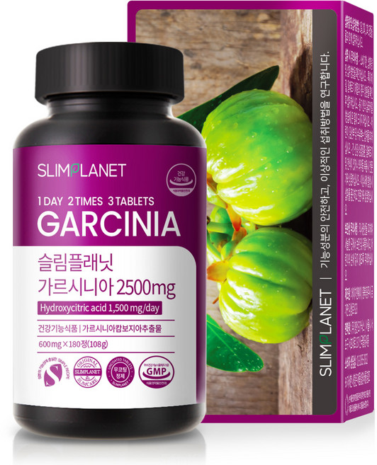 슬림플래닛 가르시니아 2500mg 다이어트 보조제 108g, 180정, 1개