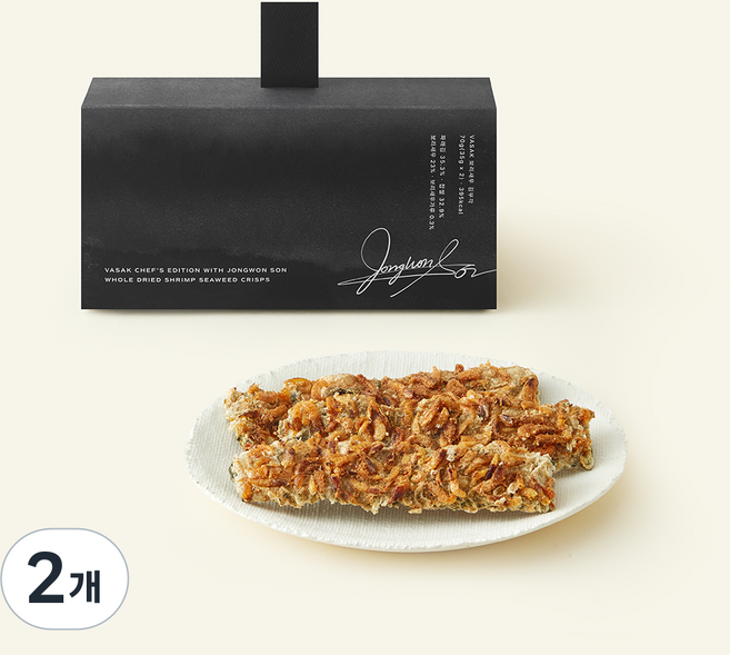 VASAK 바삭 시그니처 손종원 셰프에디션 보리새우 김부각 2개입, 70g, 2개