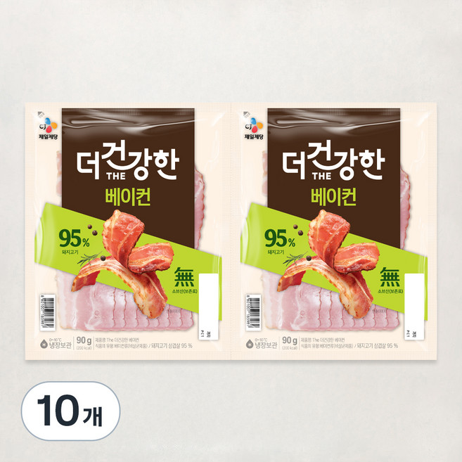 더건강한 베이컨, 90g, 10개
