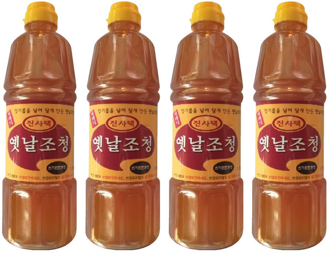 한강 진사댁 재래식 옛날 조청, 1.2kg, 4개