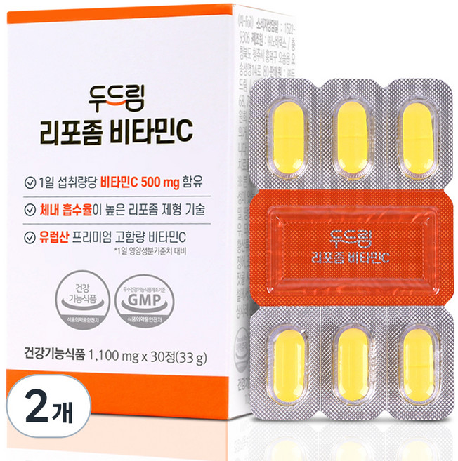 두드림 리포좀 비타민C 33g, 2개, 30정