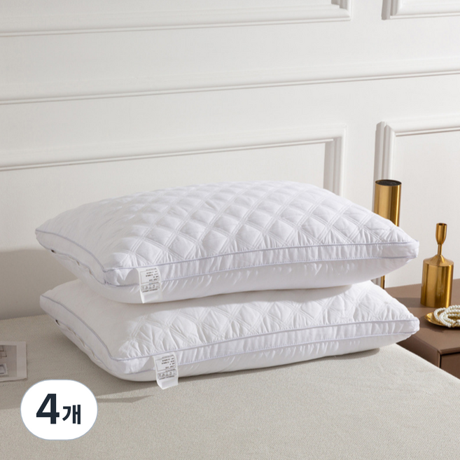 하와이슬립 편안한 호텔 경추베개, 화이트, 4개