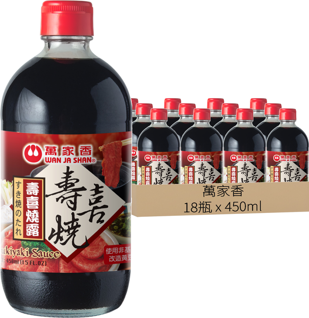 萬家香 壽喜燒露, 450ml, 18瓶