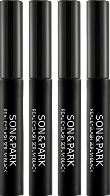 [비건뷰티] 손앤박 리얼 아이래쉬 세럼 속눈썹 영양제 블랙, 15g, 4개