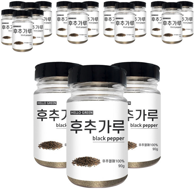 헬로우그린 후추 가루, 90g, 18개