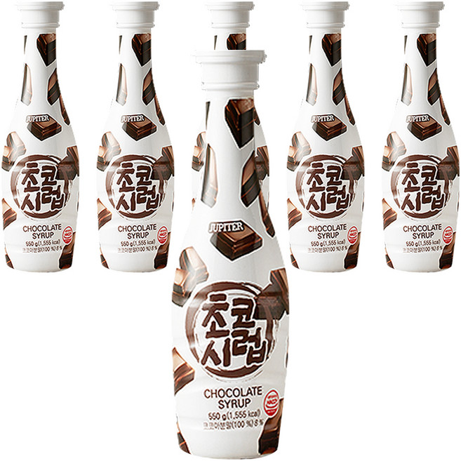 木星巧克力糖漿, 550g, 6個