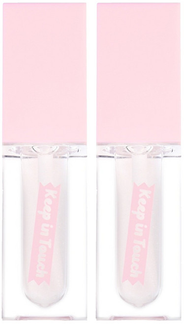 [비건뷰티] 키핀터치 젤리 립 플럼퍼 틴트, 스파클링 샴페인, 2개