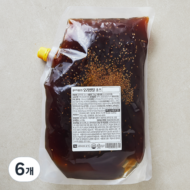 곰곰 오리엔탈 소스, 2kg, 6개