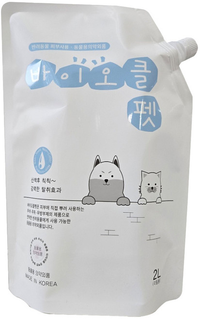 바이오클 펫 탈취제 무향, 2L, 1개