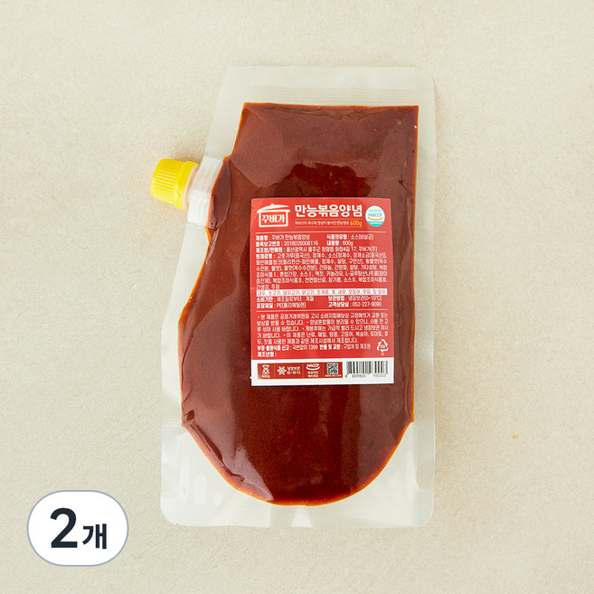 꾸버가 만능볶음양념, 600g, 2개
