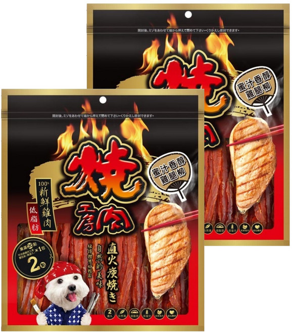 燒肉工房 犬用零食, 160g, 2袋, #2 蜜汁雞腿柳