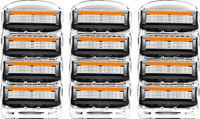 다온셀렉트 질레트 호환용​ 신형 프로글라이드 5중 면도날, 12개, 1개입 - 쿠팡