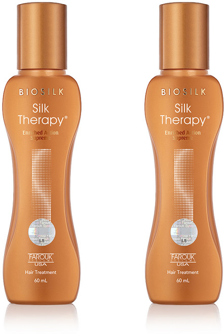 실크테라피 인리치드 액션 수프림 헤어에센스, 60ml, 2개