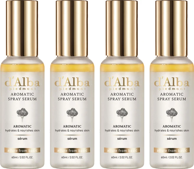 [비건뷰티] 달바 화이트 트러플 퍼스트 아로마틱 스프레이 세럼, 60ml, 4개 - 쿠팡