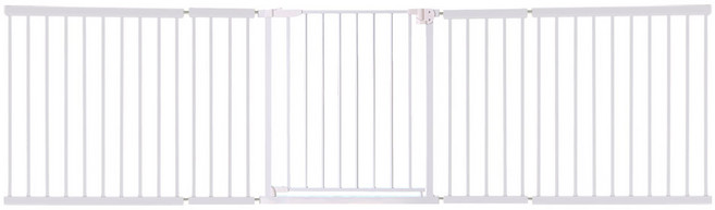 롤베이비 유아안전문 + 연장패널4p 세트, 화이트