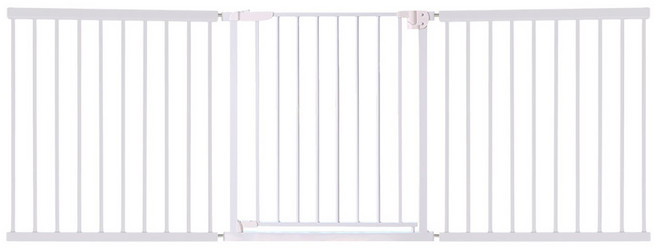 롤베이비 유아안전문 + 연장패널2p 세트, 화이트