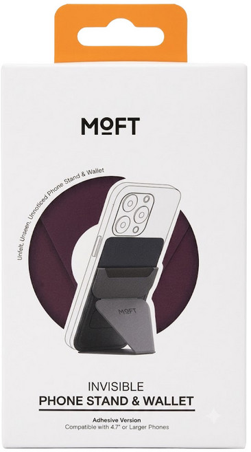 MOFT 黏貼式手機支架, 黑莓紫, 1個