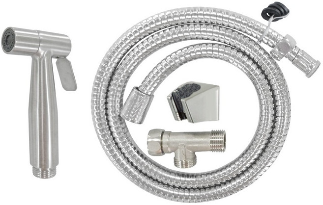 手易坊 頂級不鏽鋼衛生沖洗器組 360g, 不鏽鋼, 1個