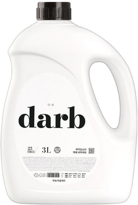 다브 베이킹소다 액체세탁세제 본품, 3L, 1개